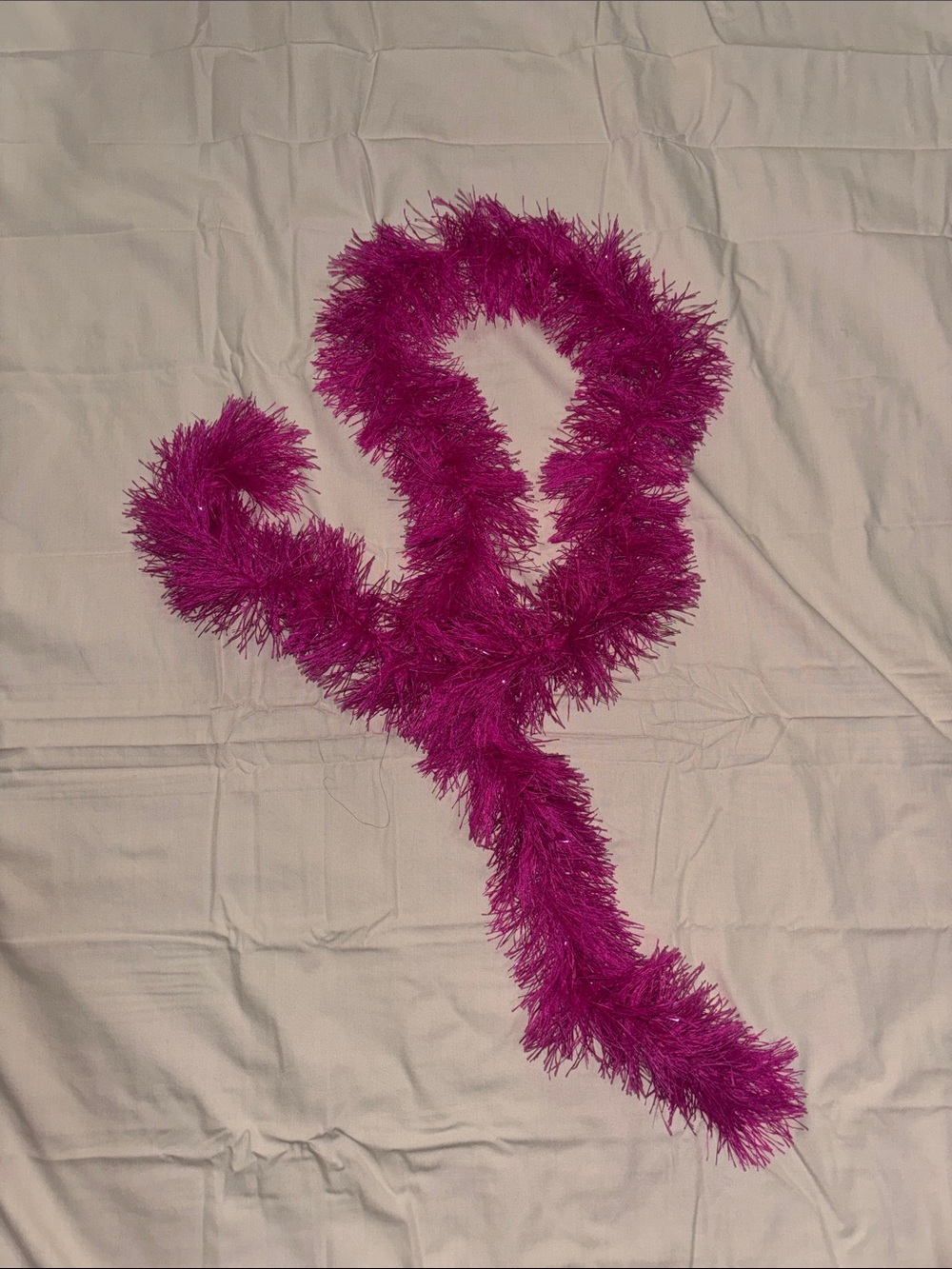 Fuchsia Feather Boa Scarf - Women Accessories